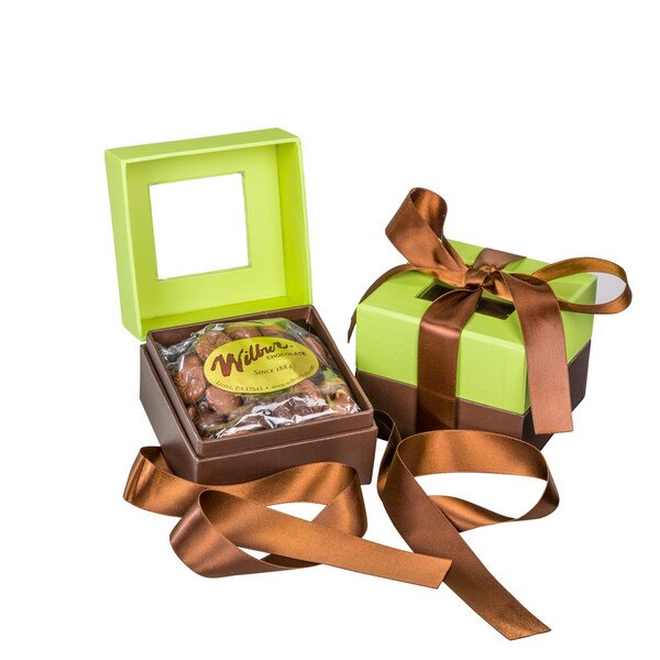 Pistachio Green and Chocolate Brown Gift Box - 8 oz. Box